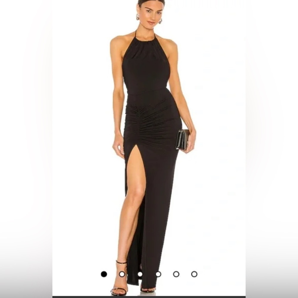 Elegant Black Halter Maxi Dress